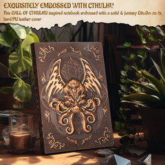 Adventure Awaits: Cthulhu-Embossed Leather DND Campaign Journal - 200 Blank Pages for Epic RPG Sessions - The Adventurer's Chest