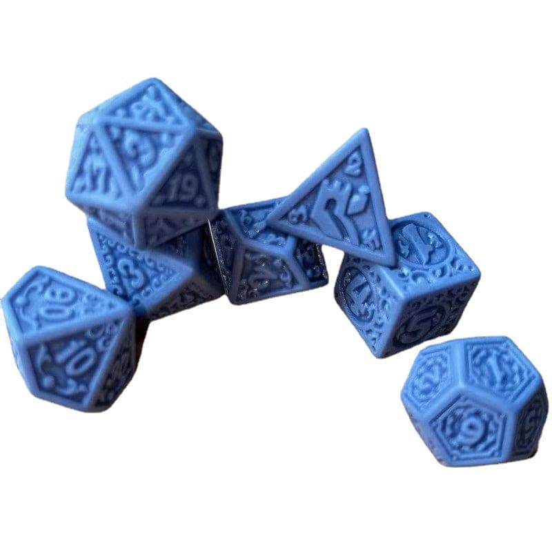 7pcs/set Retro Gaming Dice Polyhedral Dice Numbers of D4 D6 D8 D10 D% D12 D20 Vintage Dice Set DIY Table Game Dice - The Adventurer's Chest