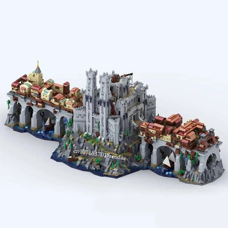 9530PCS Dragon's Lair MOC Building Set - Baldur's Gate 3 Wyrm's Crossing Creative Block Toy for Kids