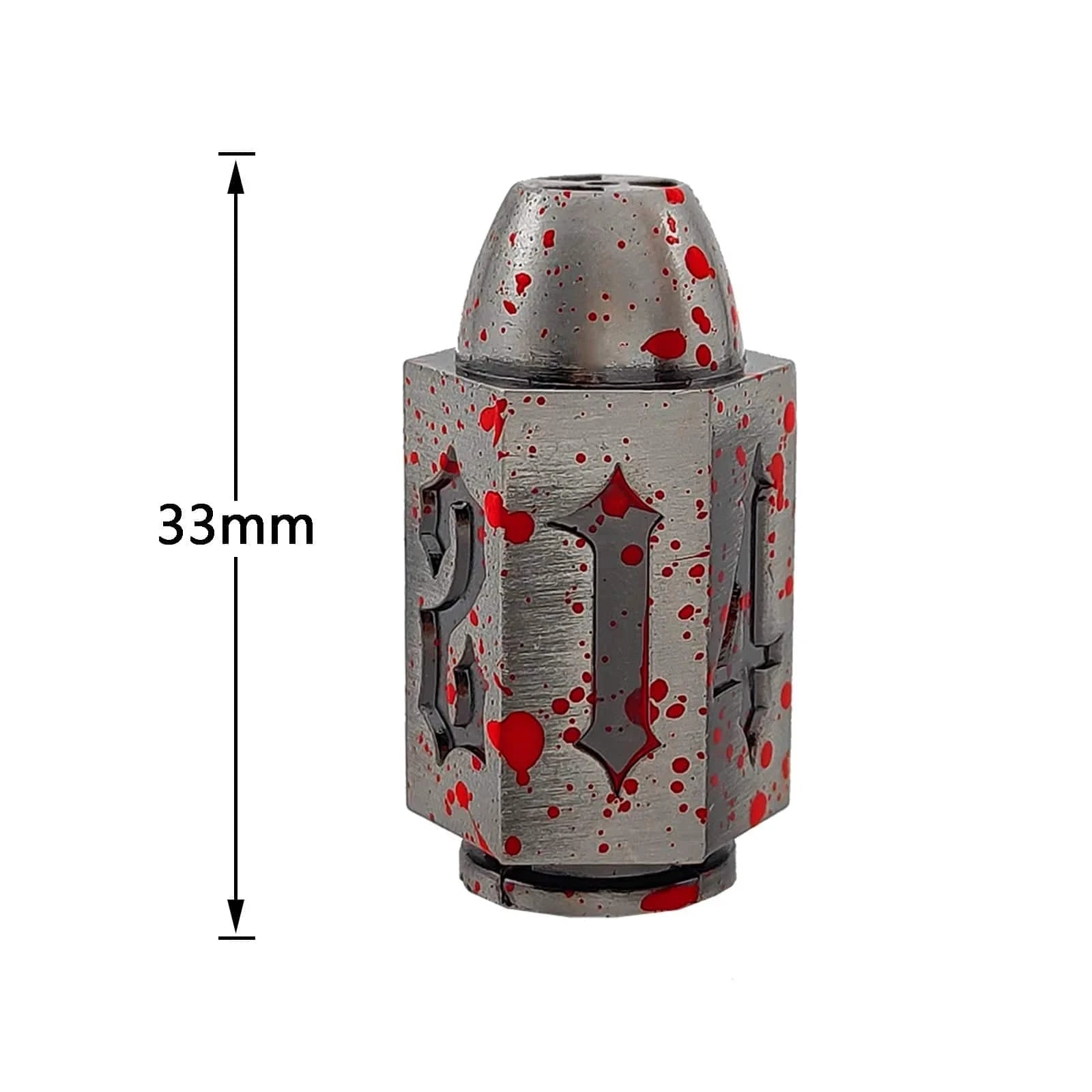 Epic Metal D6 Bullet Dice for D&D Adventurers - Ancient 6-Sided Polyhedral Dice Set (1 or 2 Pieces) - The Adventurer's Chest