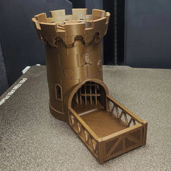 3D Printed Castle Dice Tower for Tabletop Gaming - Ideal for D&D, RPG, and Board Games - Perfect Gift for Friends