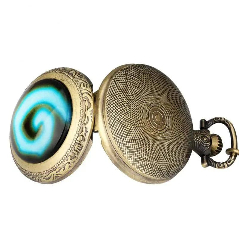 Retro Fantasy Quest Pocket Watch: Enchanted Anime Pendant with Chain for Adventurers - The Adventurer's Chest