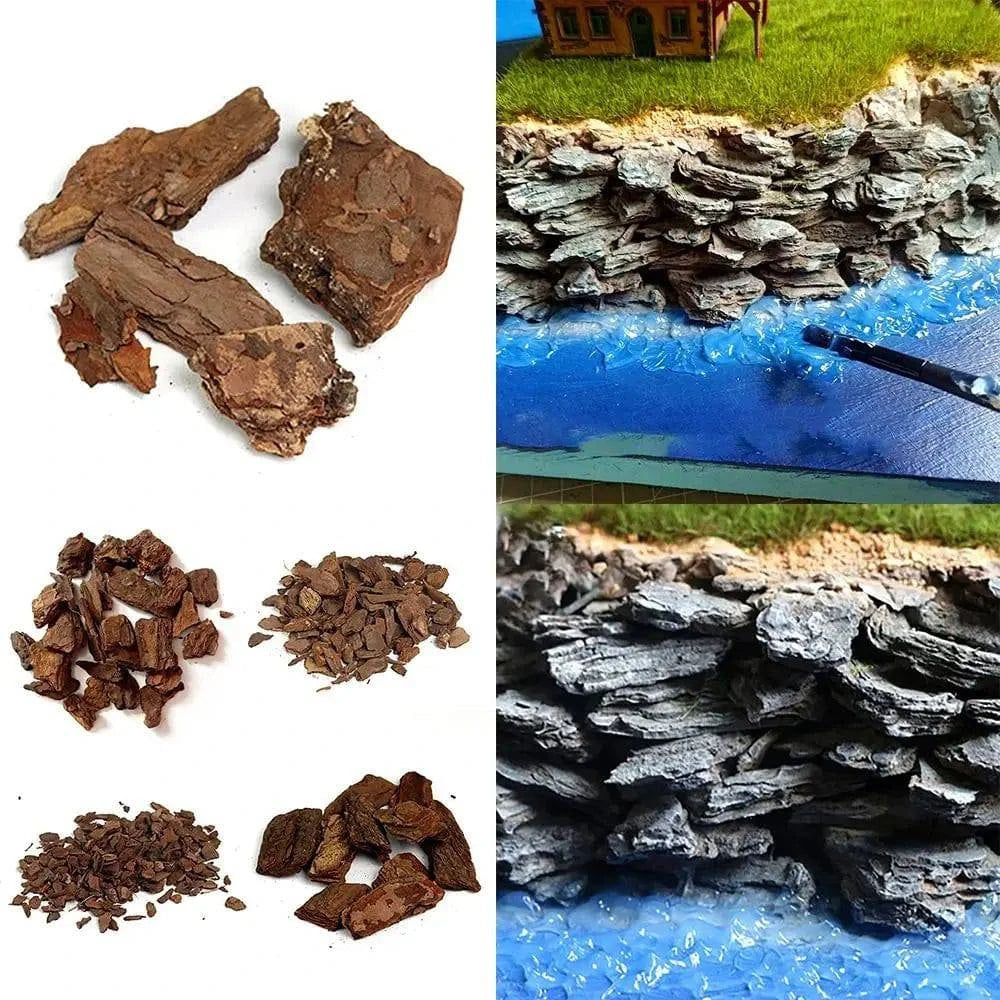 50g Realistic Rock Stone Sand for Model Railway Scenery and Fairy Garden Decor