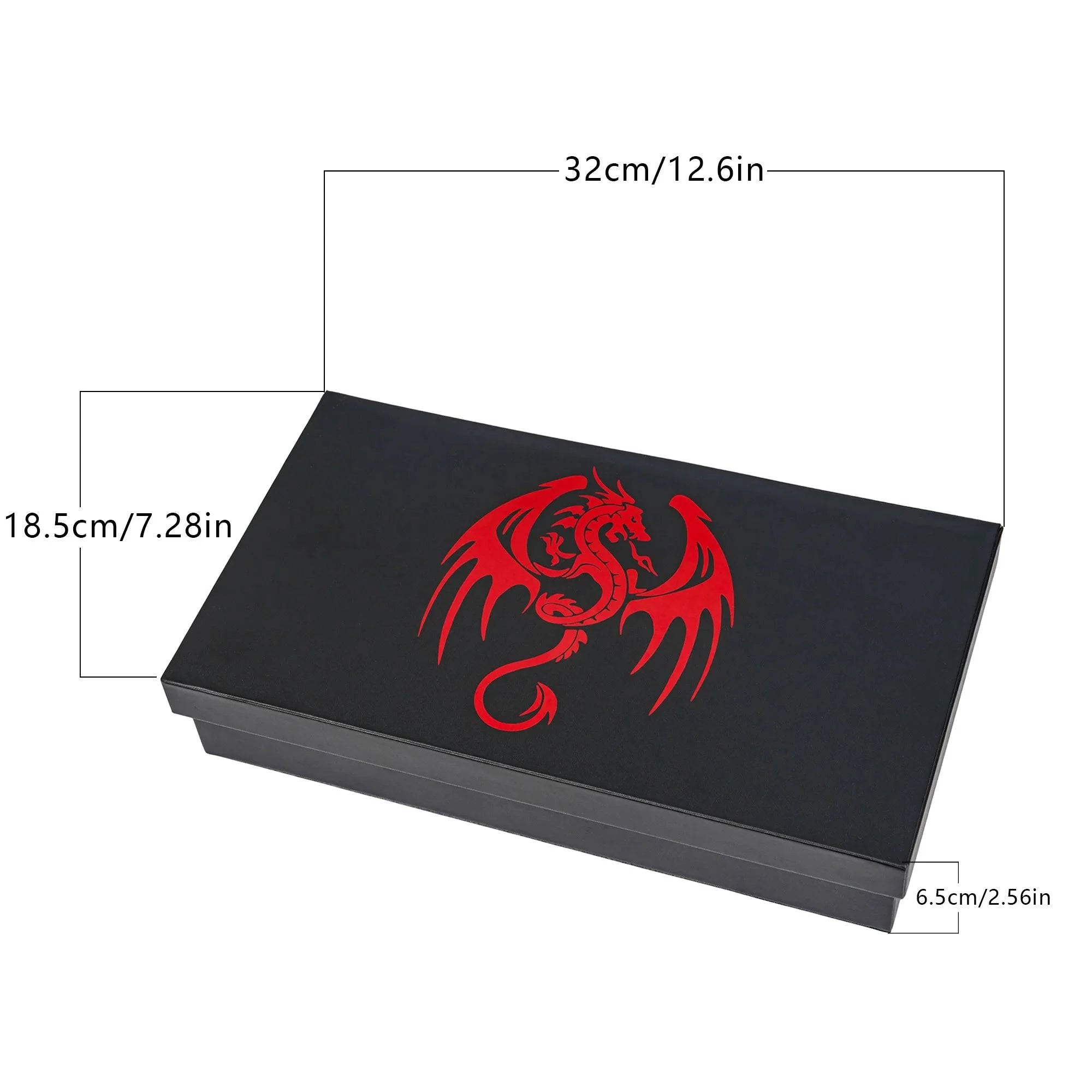 Premium 3-in-1 Dragon Dice Holder: Leather Dice Case, Rolling Tray, and Tower for D&D & RPG Enthusiasts