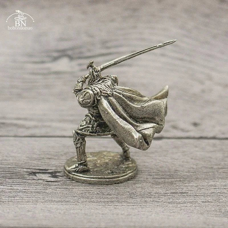 Copper Undead Skeleton Soldier Figurine - 1PC War Chess Game Ornament and Model Toy