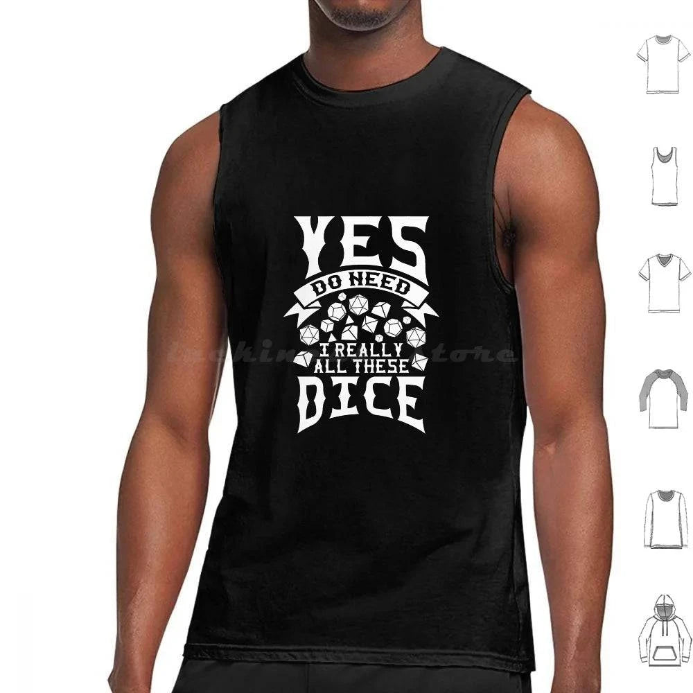 Fantasy RPG Gamer Girl Sleeveless Tank Top for Tabletop Gaming and D20 Adventures - The Adventurer's Chest