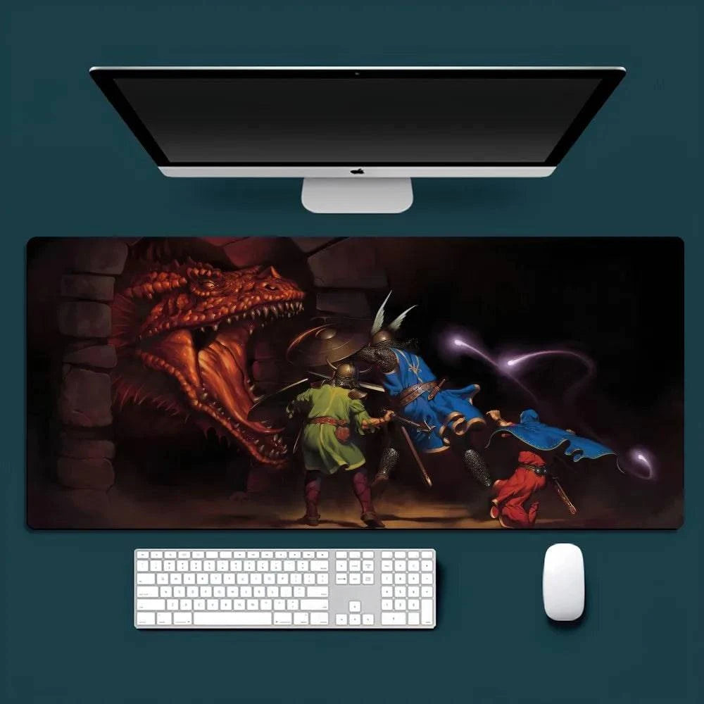 Dungeons & Dragons DND Gaming Mousepad - Anti-Slip Rubber Mat for PC & Office Use, Multiple Sizes Available - The Adventurer's Chest