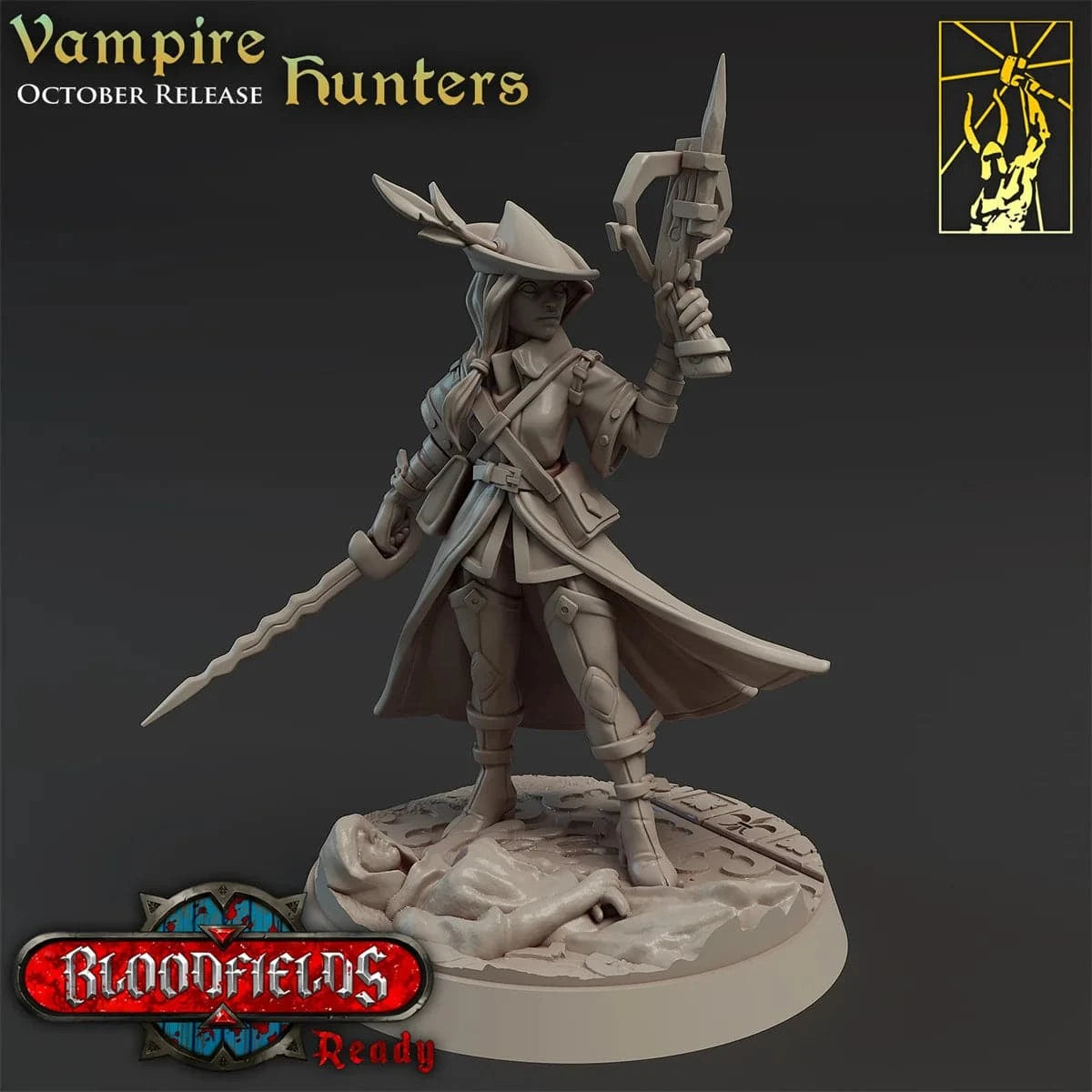 Fantasy Battle Chess Model: Hunter of Elves, Dwarfs, Werewolves, and Dragons for DND Team Play