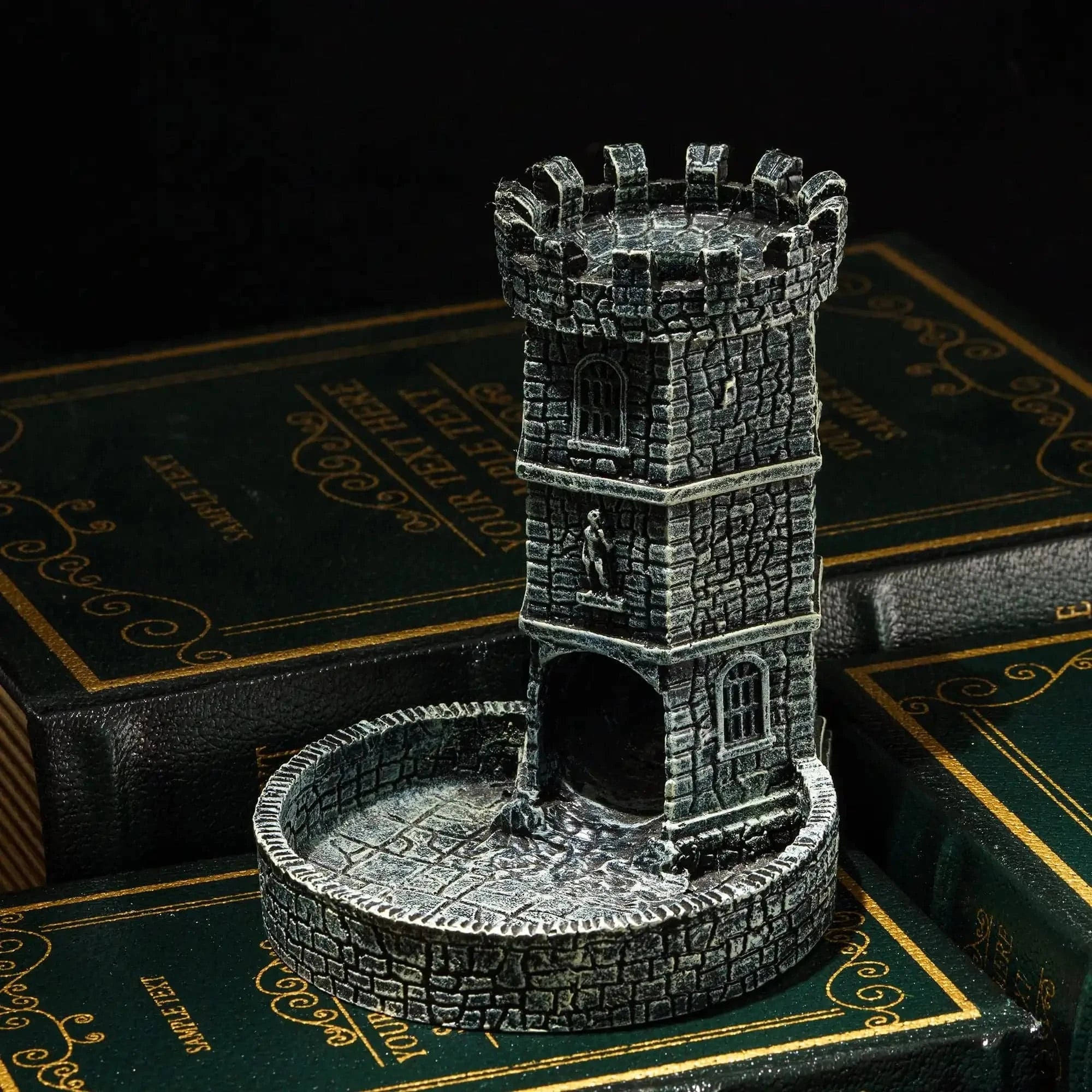 Hollow Castle D&D Dice Tower - Unique Resin Dice Rolling Tray for Dungeon and Dragons RPG, Perfect Christmas Gift