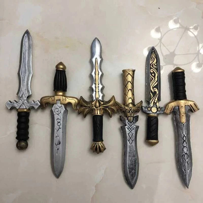 33cm Anime Sword Dagger Knife Model - 1:1 Cosplay Prop for Halloween - PU Material Action Figure for Kids Role Play Gift