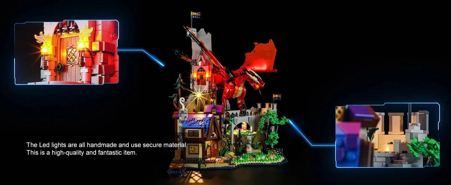 Hprosper LED Decorative Light for Dungeons & Dragons: Red Dragon's Tale (Not Compatible with Lego Building Blocks)