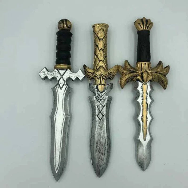 33cm Anime Sword Dagger Knife Model - 1:1 Cosplay Prop for Halloween - PU Material Action Figure for Kids Role Play Gift