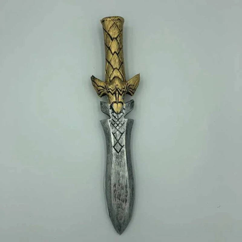 33cm Anime Sword Dagger Knife Model - 1:1 Cosplay Prop for Halloween - PU Material Action Figure for Kids Role Play Gift