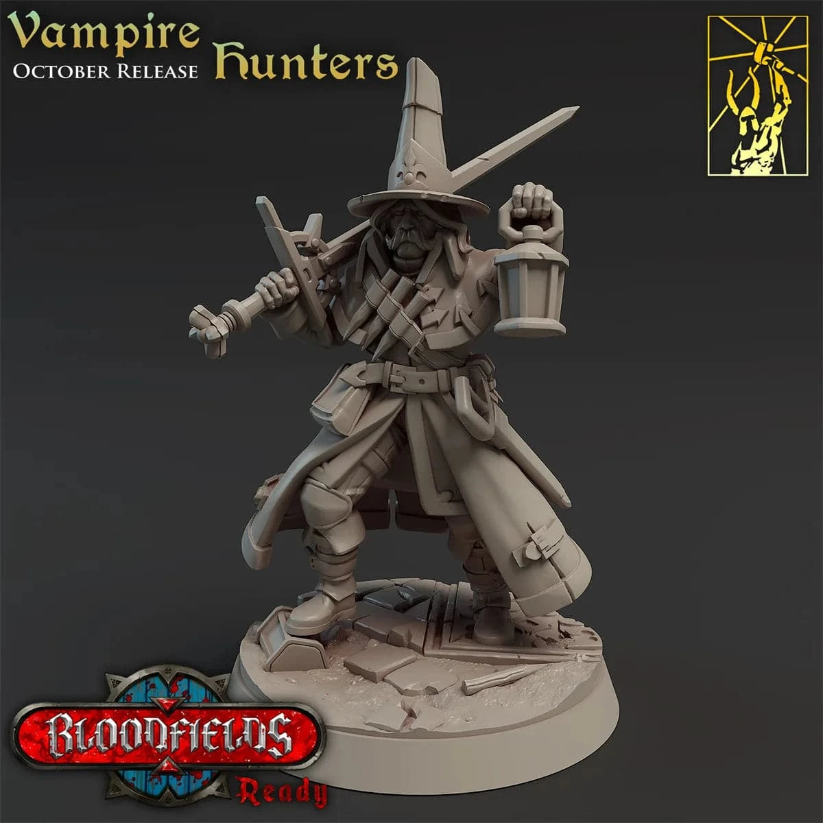 Fantasy Battle Chess Model: Hunter of Elves, Dwarfs, Werewolves, and Dragons for DND Team Play