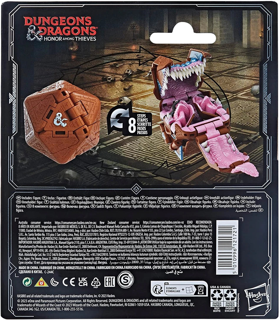 Hasbro Dungeons & Dragons Dicelings Collectible Figures: Beholder, Owlbear, Themberchaud, Displacer Beast, and Mimic Models