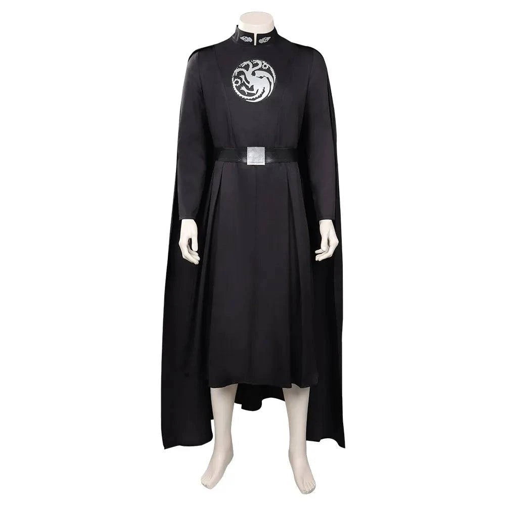 Aegon Targaryen Fantasy Costume for Men - Medieval Robe and Belt Set for Halloween and Cosplay Events