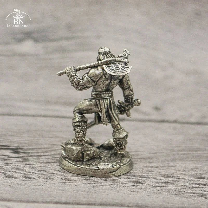 Copper Undead Skeleton Soldier Figurine - 1PC War Chess Game Ornament and Model Toy