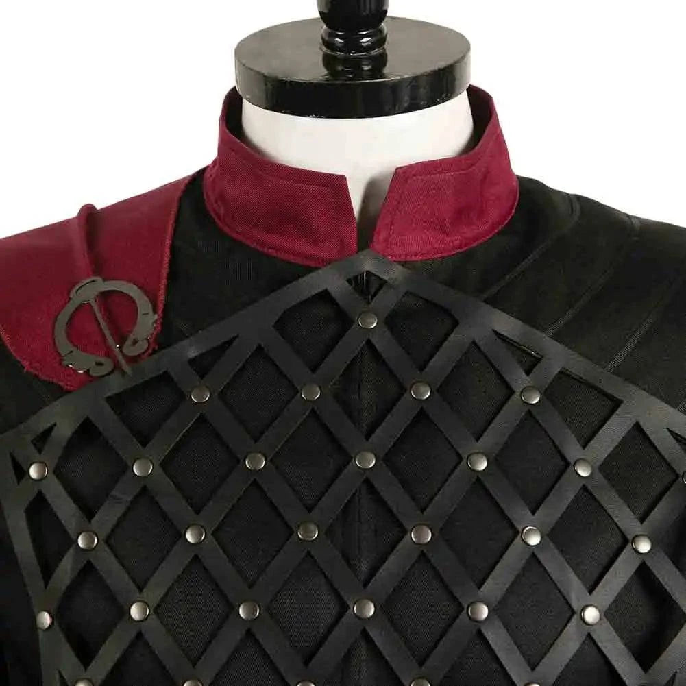 Aegon Targaryen Fantasy Costume for Men - Medieval Robe and Belt Set for Halloween and Cosplay Events