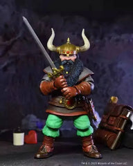 NECA 7-Inch Articulated Dragon and Dungeon Dwarf Warrior Eckhorn Action Figure - In Stock Gift Item