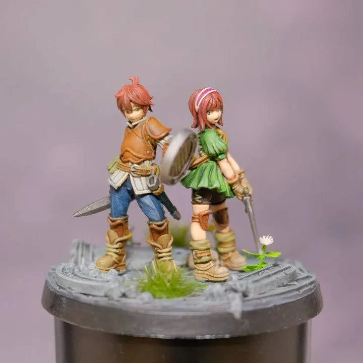 Anime-Inspired Dungeons & Dragons Miniature Chess Pieces for Tabletop Gaming