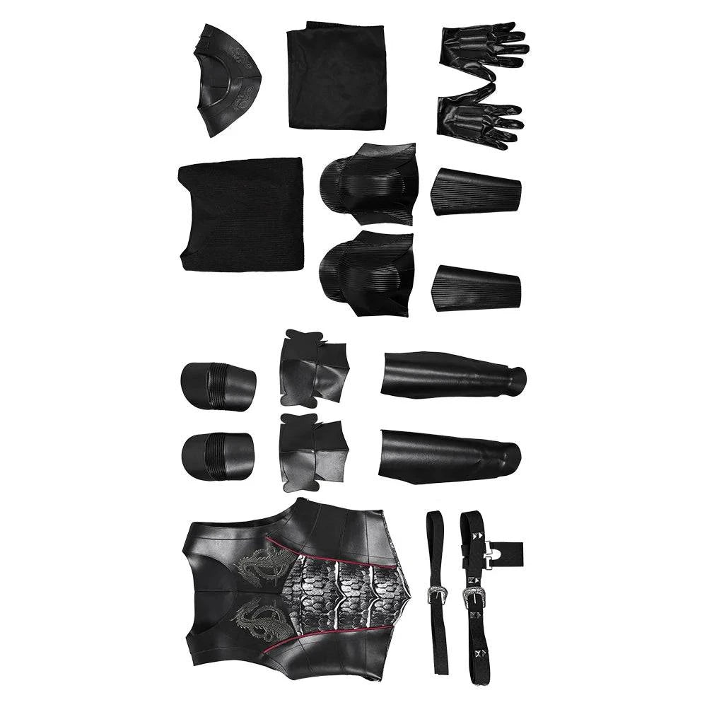 Daemon Fantasy Costume Set for Men - Dragon Roleplay Outfit with Accessories for Halloween and Carnivals