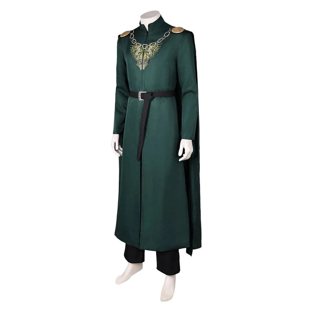 Aegon Targaryen Fantasy Costume for Men - Medieval Robe and Belt Set for Halloween and Cosplay Events