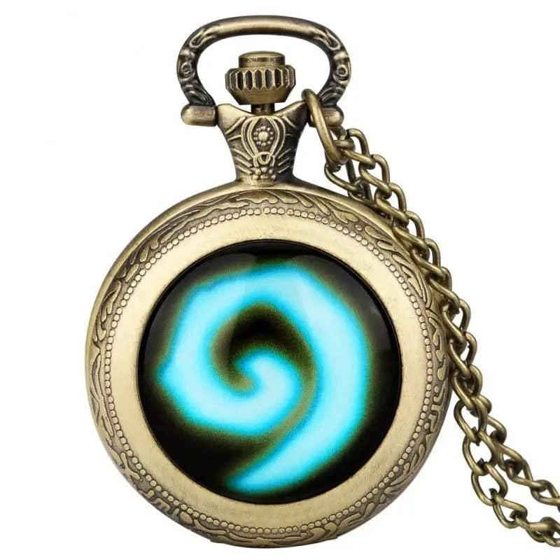 Retro Fantasy Quest Pocket Watch: Enchanted Anime Pendant with Chain for Adventurers - The Adventurer's Chest