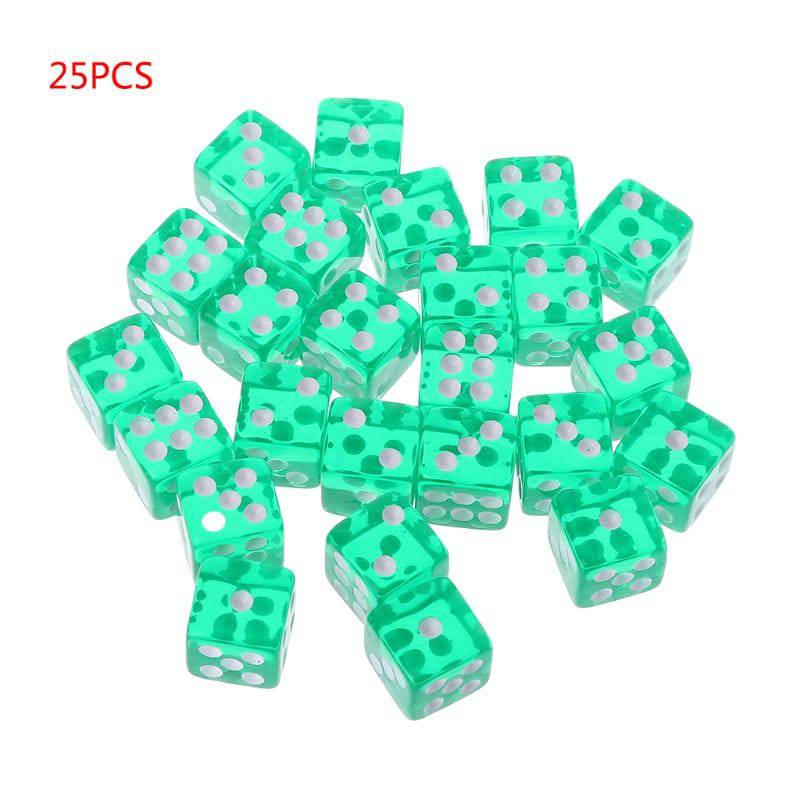 25 Pcs/Set New Party Game Dice 12 Square Transparent Dices Colorful Club Play Gifts For Dungeon D & D Desktop Table Games - The Adventurer's Chest