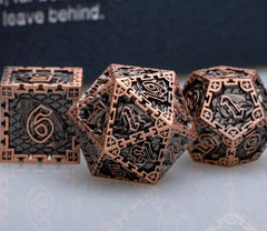 D&D Dungeon and Dragon DND D20 Dice Set Role Playing Game Metal Polyhedral Dice Set for RPG Board Games D20 D12 D10 D8 D6 D4 - The Adventurer's Chest