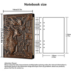 3D Dragon Embossed Leather DND Campaign Journal - Ultimate Dungeons & Dragons RPG Notebook for Players & GMs - The Adventurer's Chest