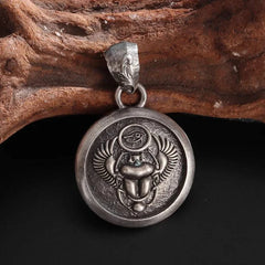 Ancient Egyptian Scarab of Horus: Enchanted Amulet Pendant Necklace for Adventurers and Seekers of Fortune - The Adventurer's Chest