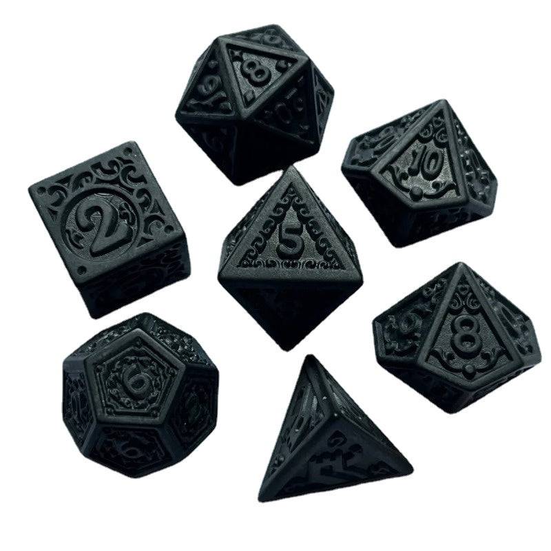 7pcs/set Retro Gaming Dice Polyhedral Dice Numbers of D4 D6 D8 D10 D% D12 D20 Vintage Dice Set DIY Table Game Dice - The Adventurer's Chest