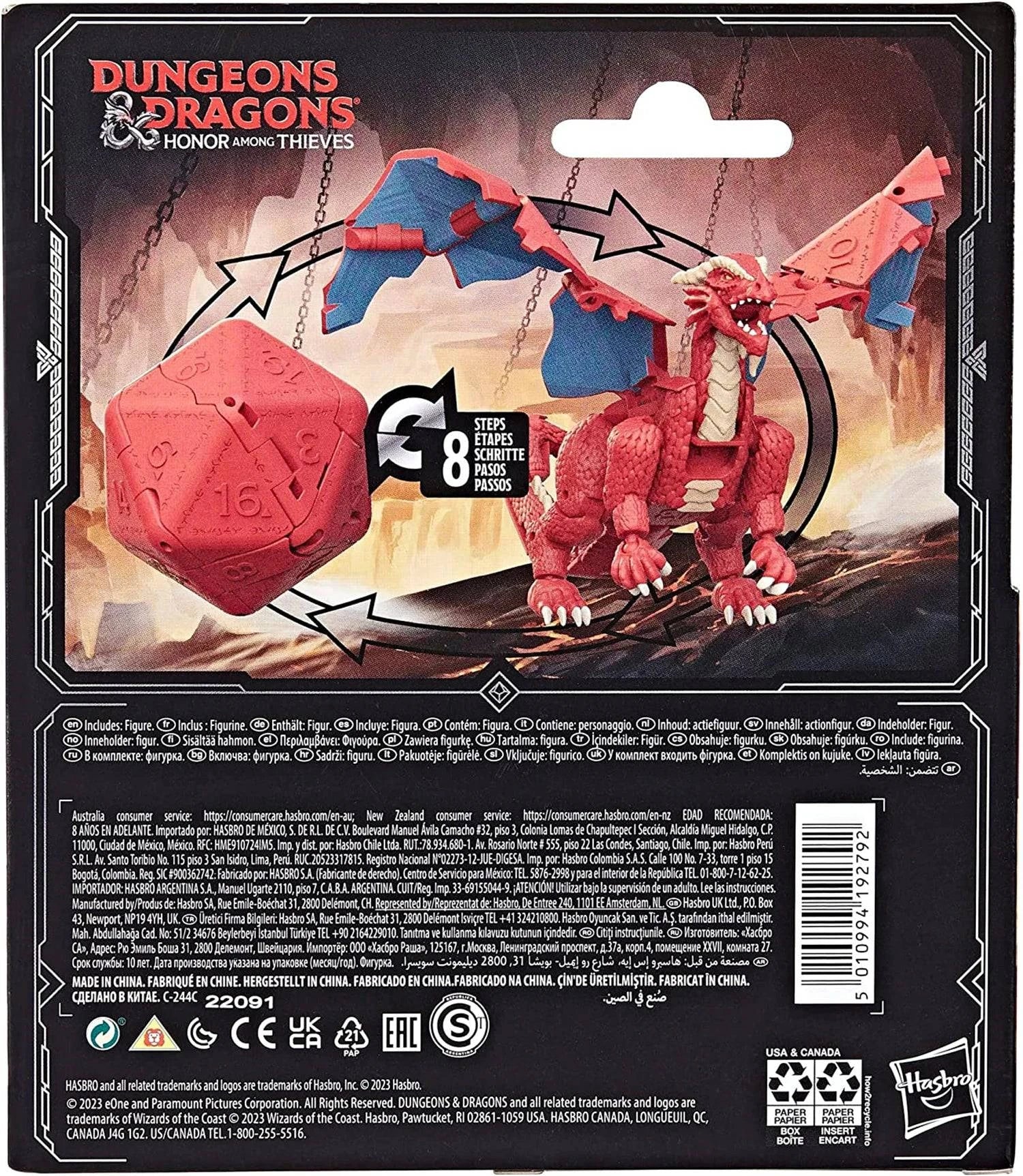 Hasbro Dungeons & Dragons Dicelings Collectible Figures: Beholder, Owlbear, Themberchaud, Displacer Beast, and Mimic Models