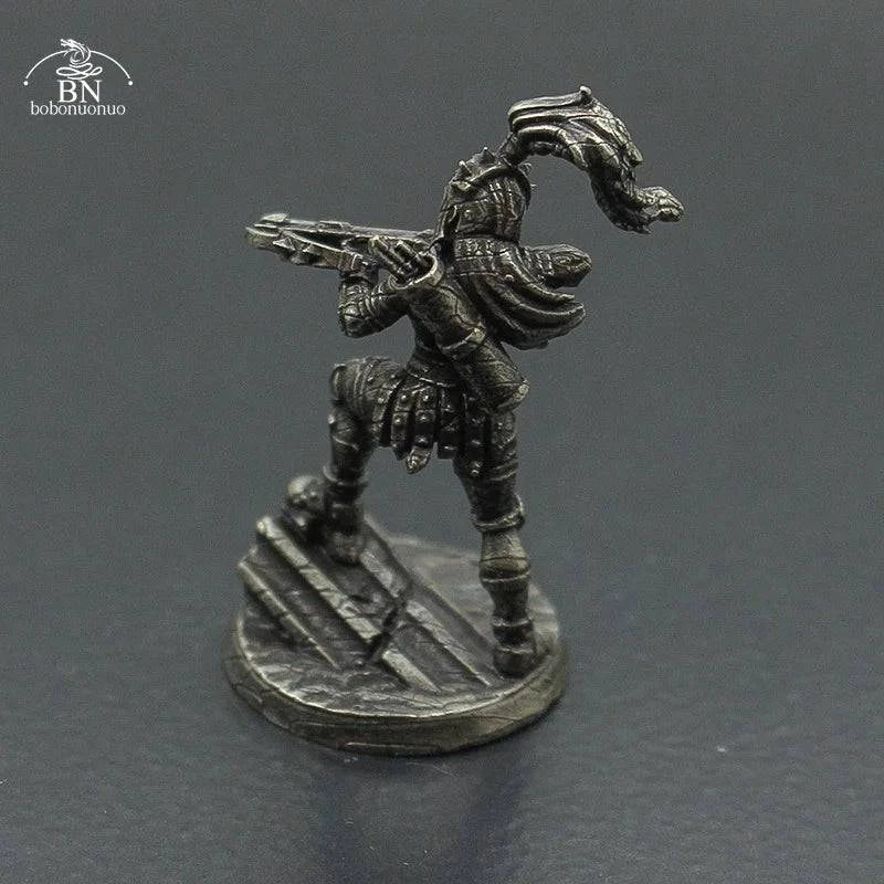 Copper Arabian Knight Soldier Miniature Figurine for Board Games and Car Decor