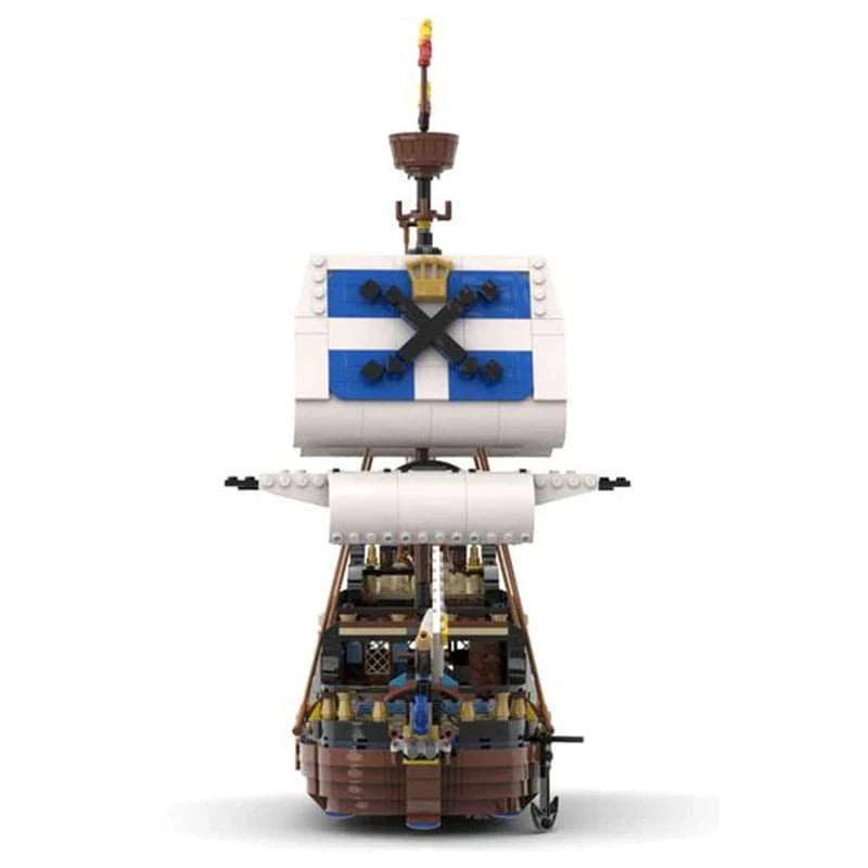 Medieval Pirate Ship Building Block Model - 1287pcs MOC Gift Toy Puzzle Set