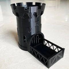 3D Printed Castle Dice Tower for Tabletop Gaming - Ideal for D&D, RPG, and Board Games - Perfect Gift for Friends