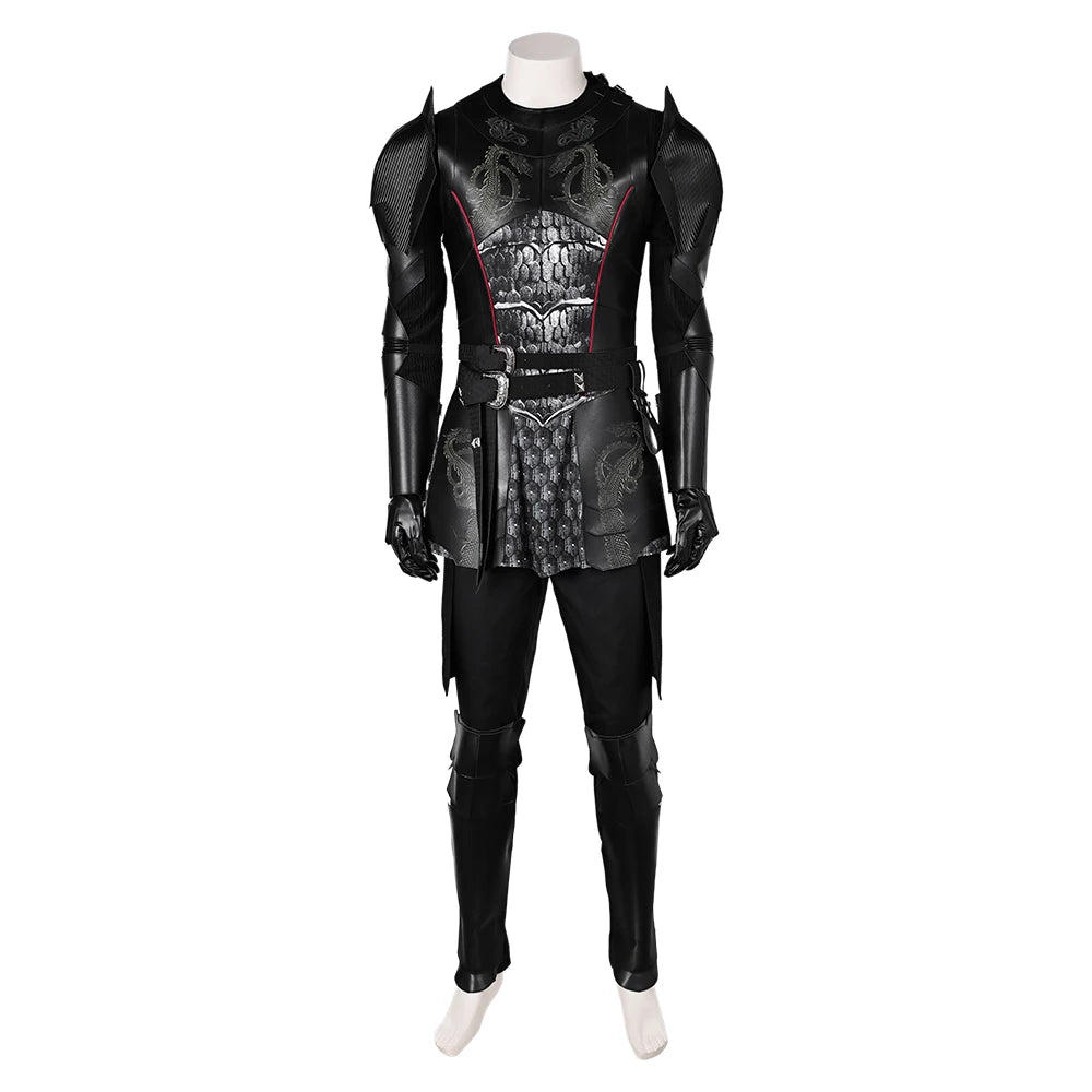 Aegon Targaryen Fantasy Costume for Men - Medieval Robe and Belt Set for Halloween and Cosplay Events