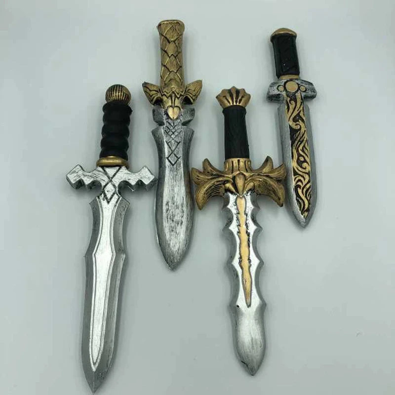 33cm Anime Sword Dagger Knife Model - 1:1 Cosplay Prop for Halloween - PU Material Action Figure for Kids Role Play Gift