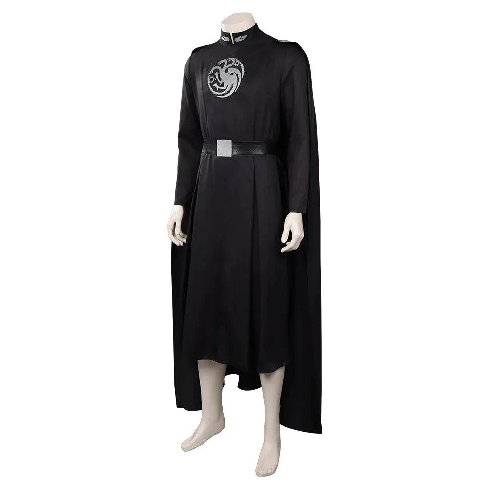 Aegon Targaryen Fantasy Costume for Men - Medieval Robe and Belt Set for Halloween and Cosplay Events