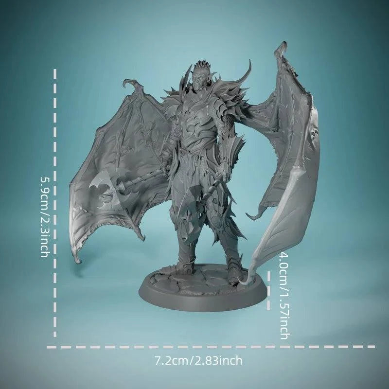 Draven Evernight, Night Chief - 3D Resin Miniature for Dungeons & Dragons Tabletop Gaming and Decor