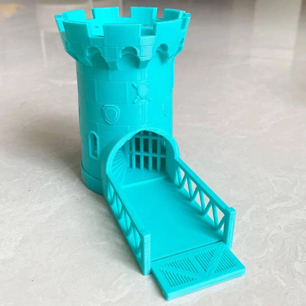 3D Printed Castle Dice Tower for Tabletop Gaming - Ideal for D&D, RPG, and Board Games - Perfect Gift for Friends