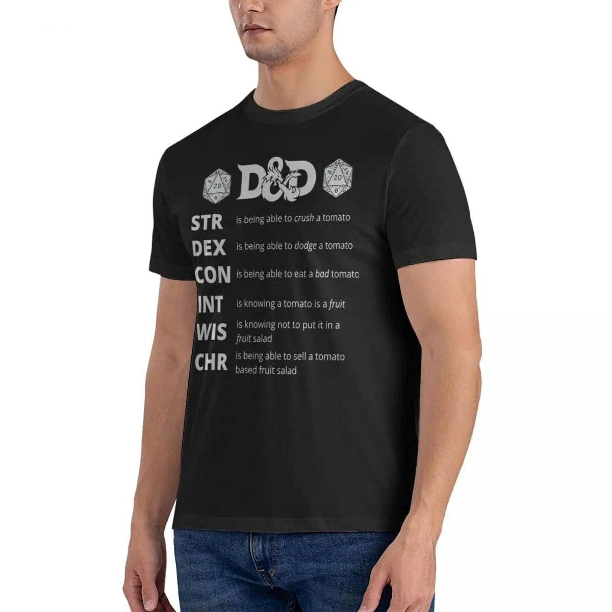 Geeky Dungeons & Dragons T-Shirt for Men and Women – Cotton Short Sleeve Tee for Dungeon Masters – Plus Size Available - The Adventurer's Chest