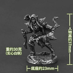 Ancient Armored Demon Warriors: Metal Miniature Models of Night Elves for DIY Collectors