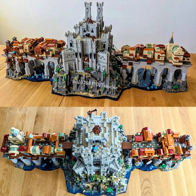 9530PCS Dragon's Lair MOC Building Set - Baldur's Gate 3 Wyrm's Crossing Creative Block Toy for Kids