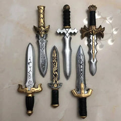 33cm Anime Sword Dagger Knife Model - 1:1 Cosplay Prop for Halloween - PU Material Action Figure for Kids Role Play Gift