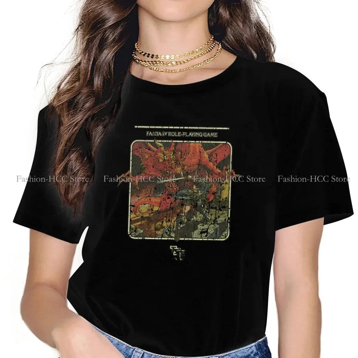 Dungeons & Dragons Vintage 1974 Polyester T-Shirt - Comfortable Casual Tee for Women - The Adventurer's Chest