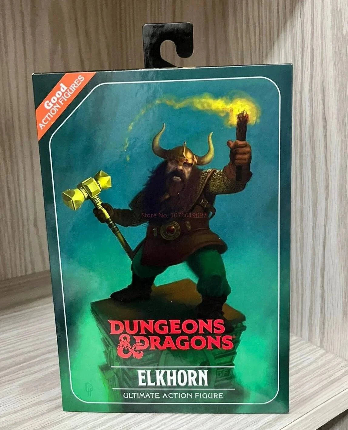 NECA 7-Inch Articulated Dragon and Dungeon Dwarf Warrior Eckhorn Action Figure - In Stock Gift Item