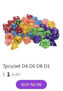 1set Double-colors Polyhedral Dice Complete Set of D20 D12 D10 D% D8 D6 D4 for TRPG/DND Dice Games - The Adventurer's Chest