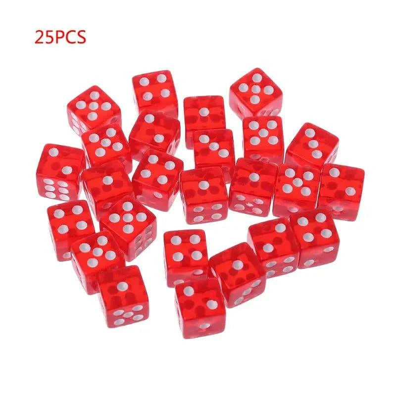 25 Pcs/Set New Party Game Dice 12 Square Transparent Dices Colorful Club Play Gifts For Dungeon D & D Desktop Table Games - The Adventurer's Chest