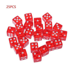 25 Pcs/Set New Party Game Dice 12 Square Transparent Dices Colorful Club Play Gifts For Dungeon D & D Desktop Table Games - The Adventurer's Chest